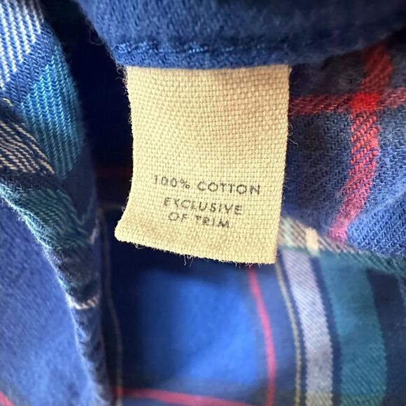 Gilly Hicks Women's Long Sleeve Plaid Button Down Shirt Size S 2-Button Pockets - Picture 3 of 4